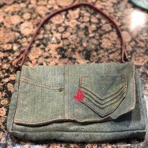 Volcom denim hand bag